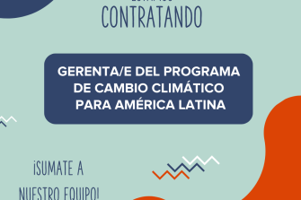 Estamos contratando. Gerente/a del programa de cambio climático de Salud sin Daño para América Latina.