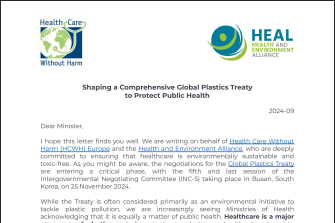 Advocacy letter to Ministry of Health