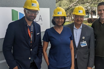 Representative from Jackson South Medical Center visit biodiesel facilities