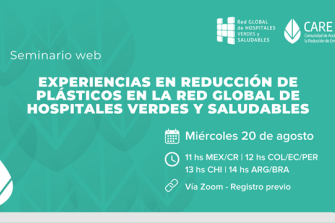Seminario web | Experiencias en reducción de plásticos en la Red Global de Hospitales Verdes y Saludables