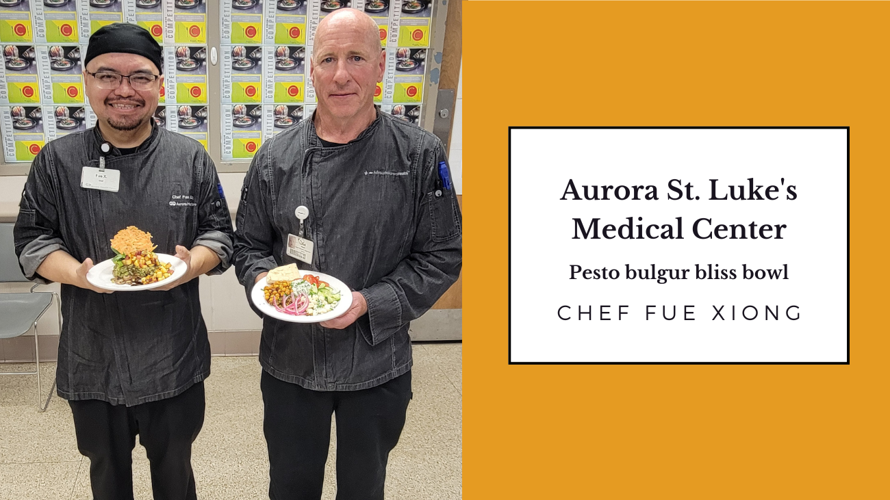 Aurora St. Luke's Medical Center's pesto bulgur bliss bowl