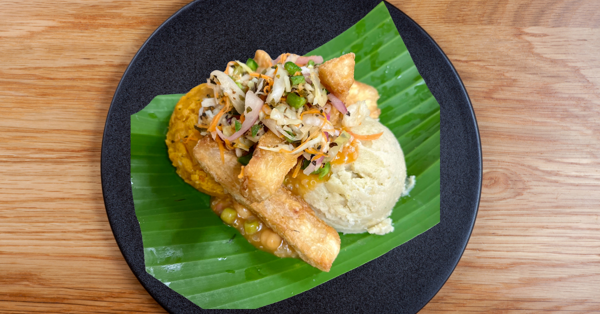 Keck Medicine of USC's deconstructed Honduran tamale