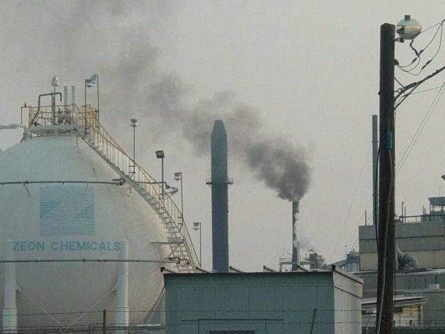 Industrial activity in Rubbertown